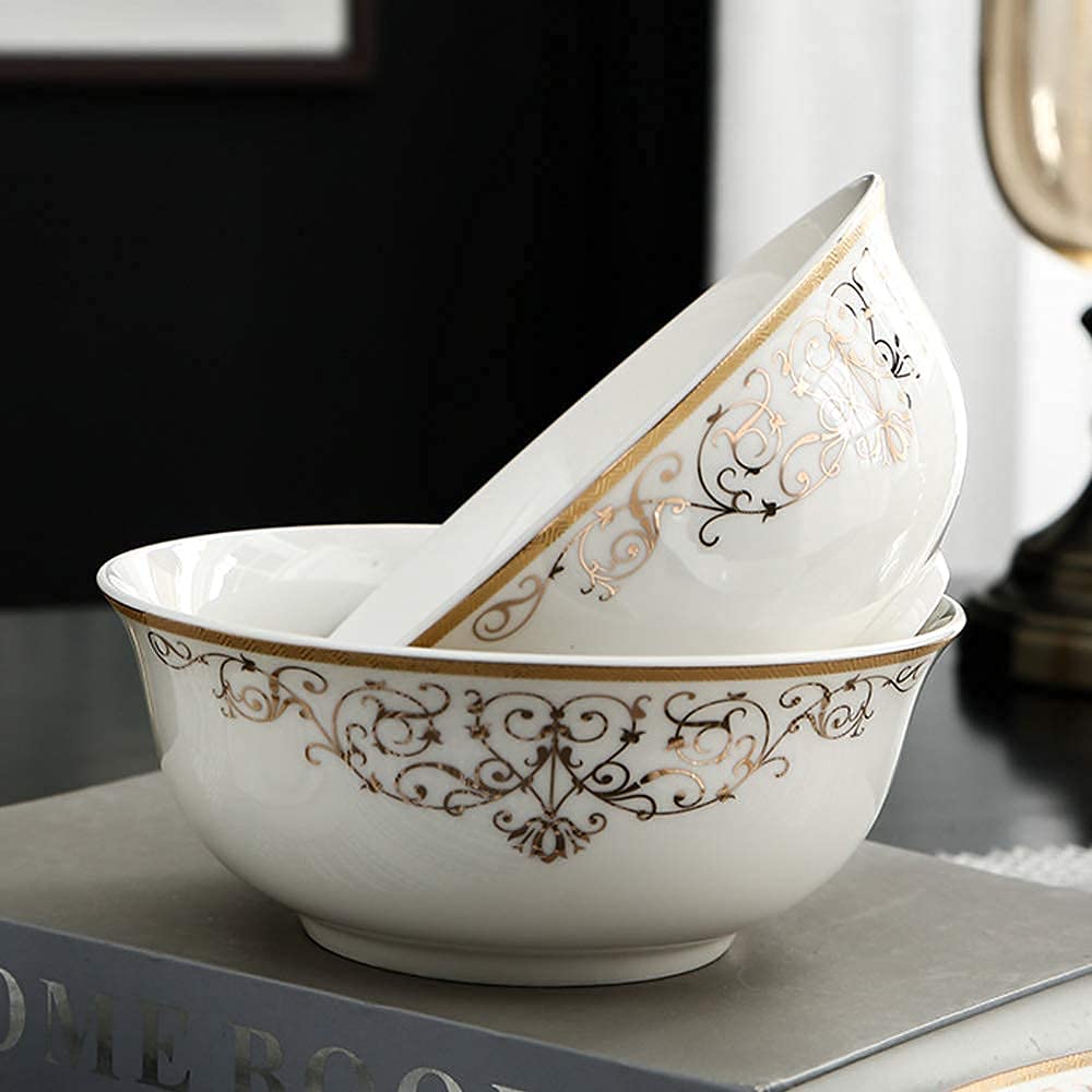 金食器 セット Amazon.co.jp: 陶磁器ディナーセット、プレート/ボウル/ゴールデン