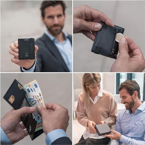 Image of Veltman Leather Wallets for Men Leather Original Purses for Men RFID Wallet (Black)