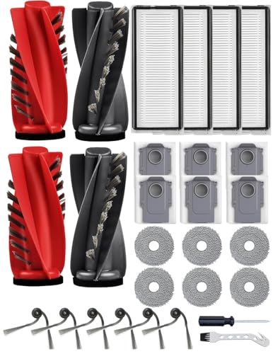 Brosses latérales et chiffons Roborock QV 35A pour robot aspirateur
