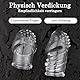 AMZII 2er Penishülle Penismanschetten Eichel Hülle,Eichelring Penis Sleeve Vorhaut Rückhaltung Penisring,Penis Hülle Penis Ring Cockringe Extrem Silikon Penisringe für Intensive Stimulation (A)