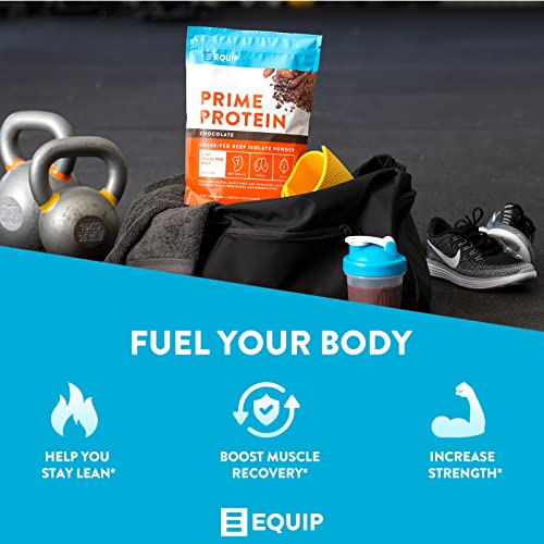 Equip Foods Chocolate Prime Protein Powder - Vanilla & Chocolate - Grass-Fed Isolate Beef Protein Powder - Paleo And Gluten Free Protein Powder - Helps Build And Repair Tissue, Gluten Free #TOP5