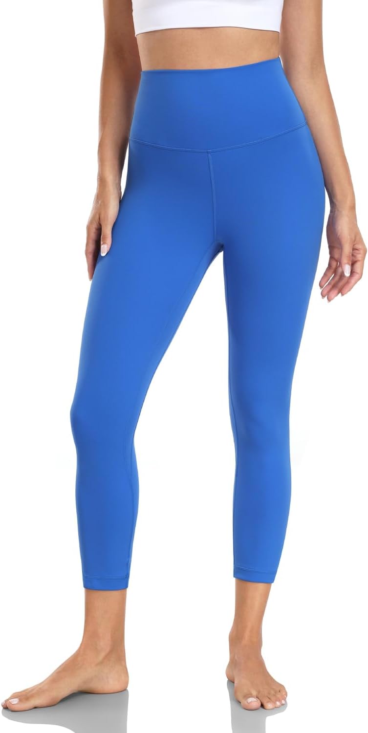 HeyNuts Yoga Pro Leggings 21'' Capri, Buttery Soft High Waisted Lounge Yoga Pants - Image 4