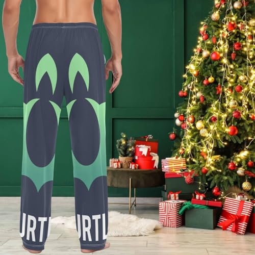 visesunny Mens Pajama Pants Funny Turtle Cotton Lightweight Soft Pajama Bottoms4
