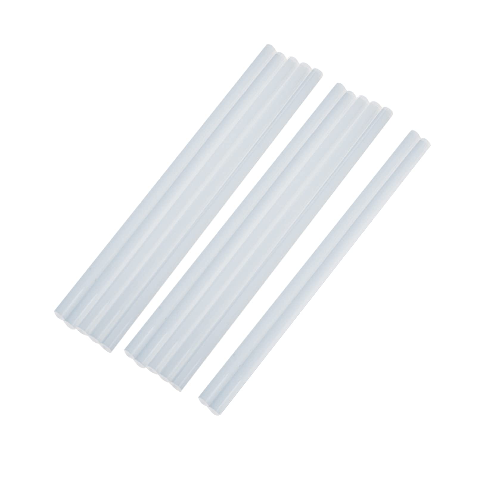 ERYUE glue sticks 12PCS Hot Melt Glue Stick 11mm Transparent Adhesive Strong Viscosity Rods for Craft DLY Suitable for Mmetal Wood Glass Card Fabric Pastic Ceramics 293mm Length