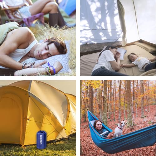 tuphen Travel & Camping Memory Foam Pillow - Cooling Compressible Camping Pillow for Sleeping Compact Firm Supportive Small Pillow for Adults Kids Outdoor Backpacking Hiking Essential with Storage Bag - Image 6