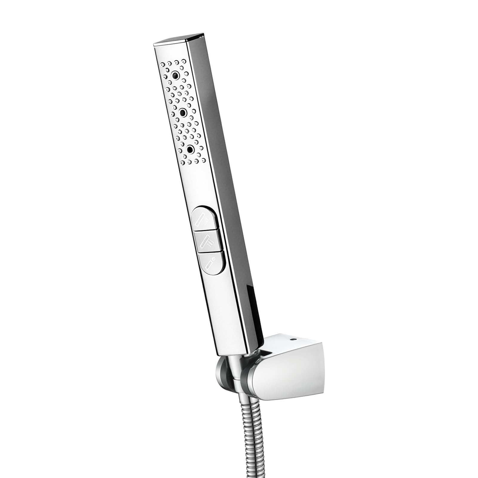 Douchette douche salle de bain en acier inoxydable avec support mural de qualité