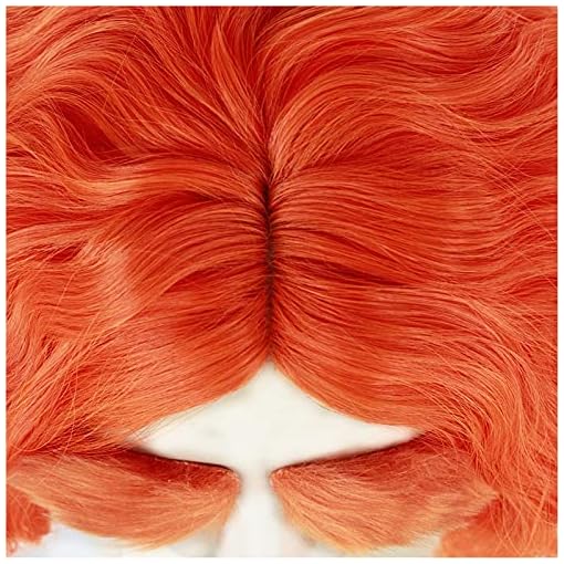 Orange Wig, Wig Cap, and Eyebrows - Image 7