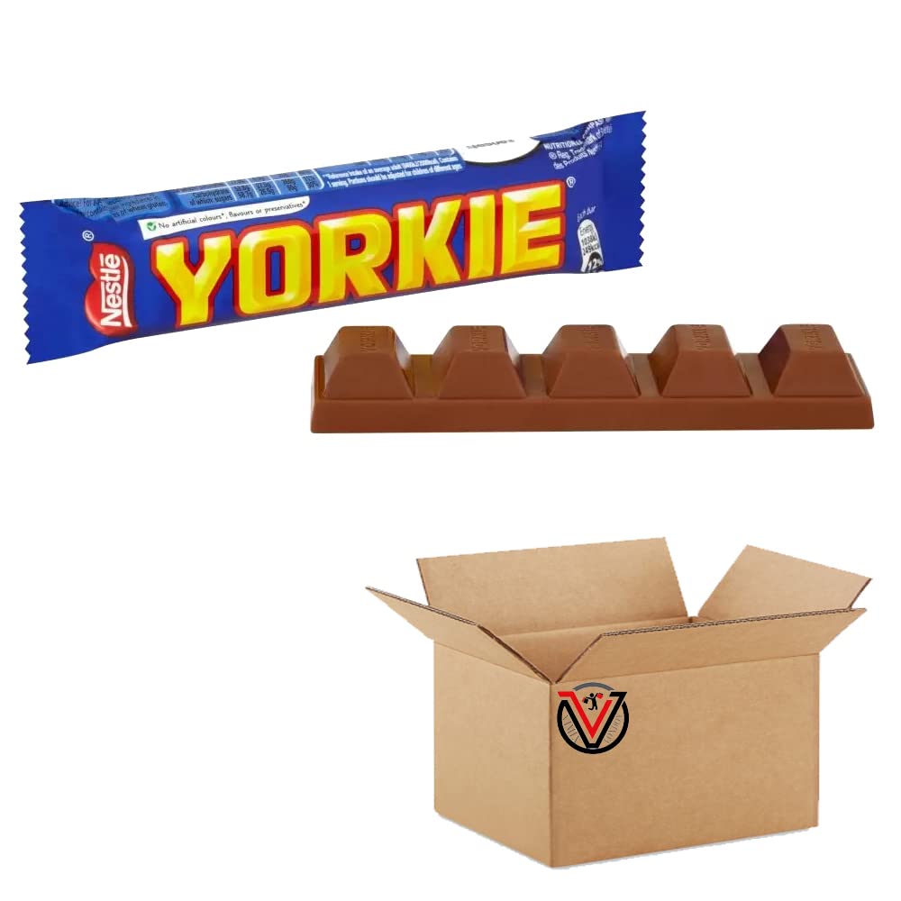 Full Box of Nestle YORKIE Chocolates BAR - 24 Bars Original (Nestle YORKIE Milk 46g (CASE Size))