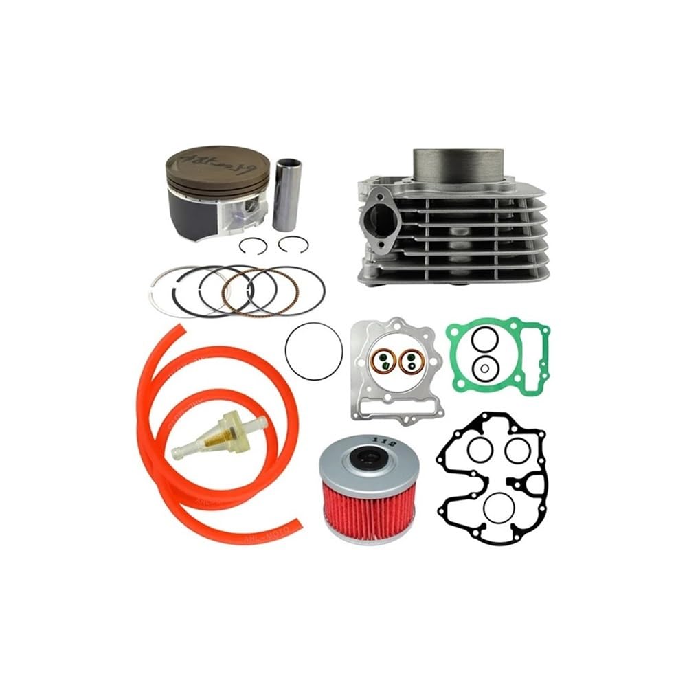 Kit de bloque de cilindros y junta de pistón de 85 mm, tubo de combustible y filtro de aceite compatible con XR400 1996-2004 12100-KCY-670