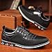 COSIDRAM Men Casual Shoes Fashion Business Luxury Dress Shoes Office Loafers Flats Sneakers for Male Black 8.5
