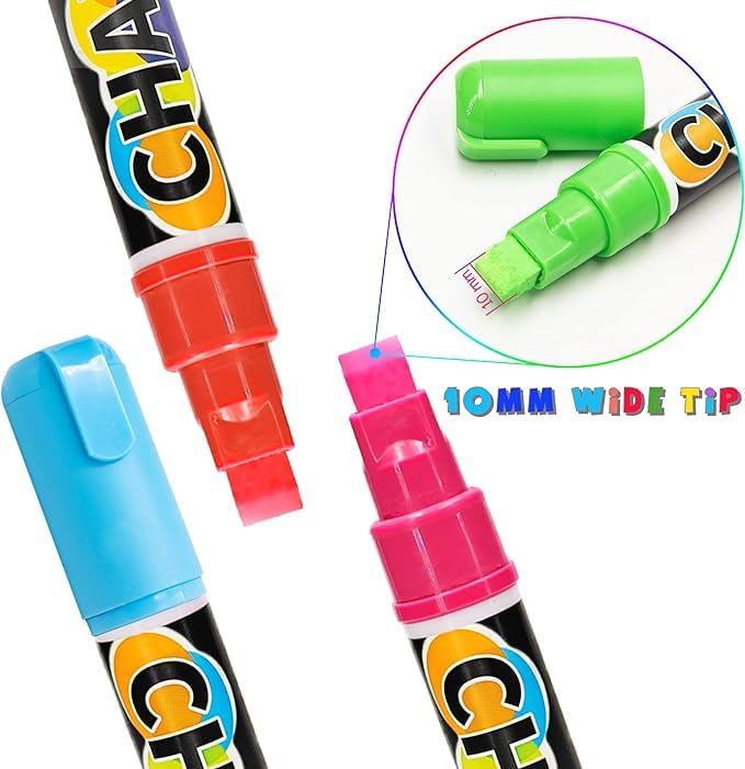 SMOOTHERPRO Liquid Chalk Marker Pen, 8 Colors - Image 4
