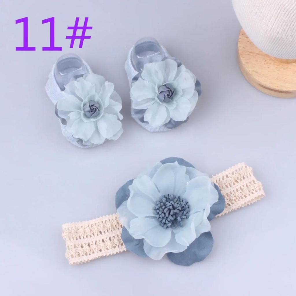 Fashion Alley Baby Girls Headband and Socks Set | Soft Stretchy Headband and Cozy Socks | Pack of 1 | Assorted Colours Random Colour Included 3
