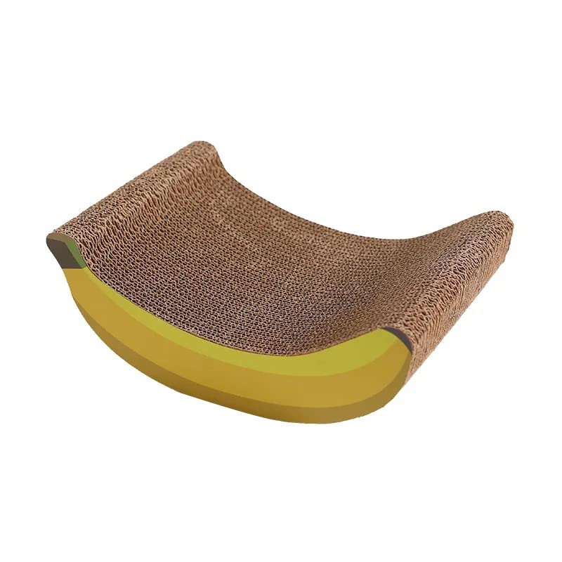 Planche à griffes de chat banane jaune pour protéger vos meubles