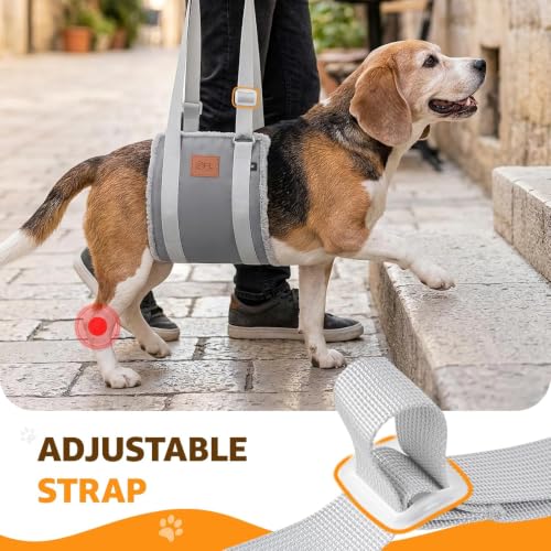 Image of Adjustable Dog Sling for Medium Dogs Soft Post-ACL Surgery Mobility Aid