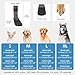 4 Stück Hundesocken Pfotenschutz Anti-Rutsch Hundesocken mit verstellbaren Riemen Hunde Schuhe Outdoor atmungsaktiv Hundeschuhe Hundesocken S