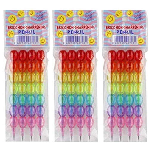 Pin to Pen Fancy Pearl Pencil for Kids Set of 30 (Multicolor) Moti Mechanical Pencil