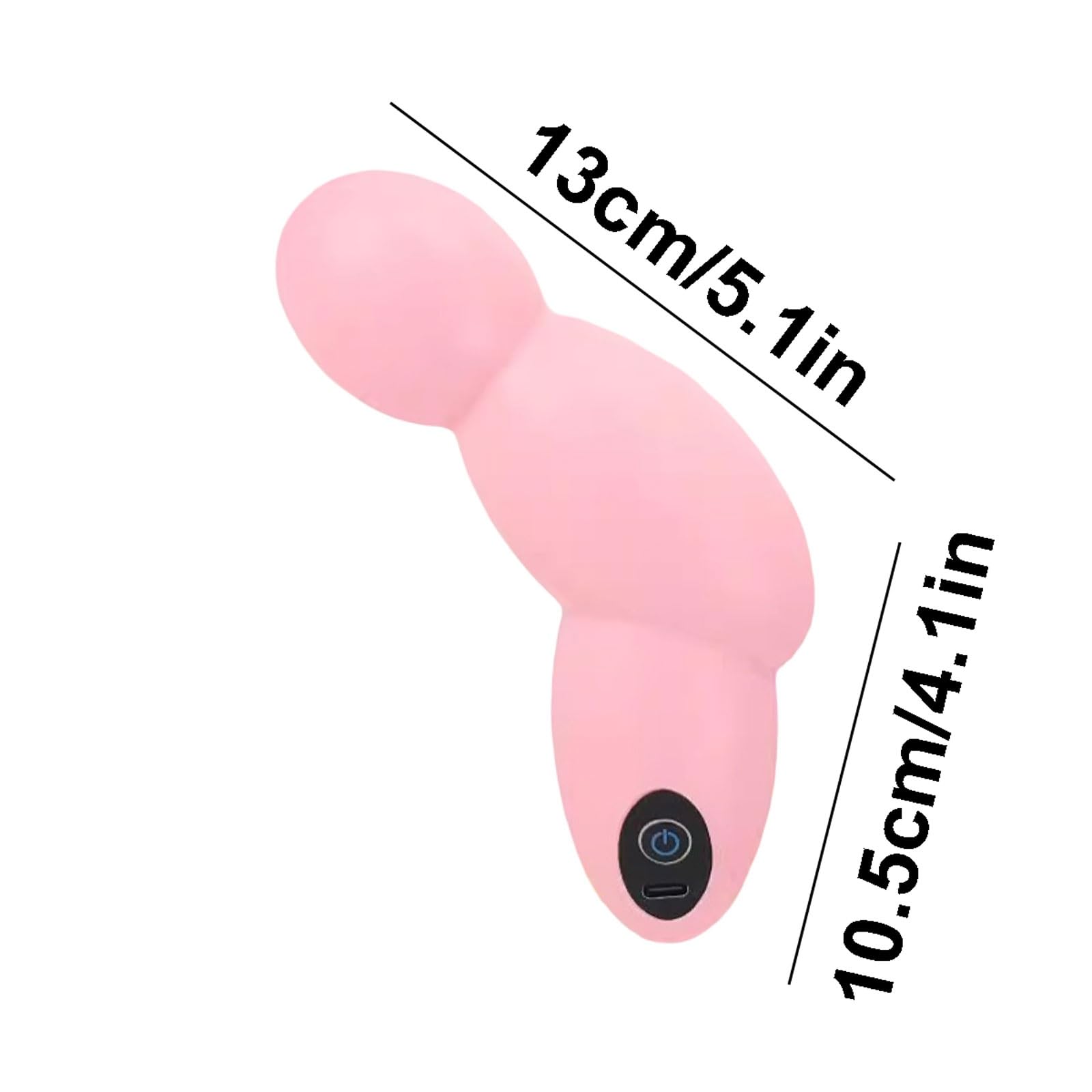 Portátil Pistola de masaje de plástico con 6 velocidades, mini masajeador de percusión portátil, silencioso, for uso doméstico y de oficina. poderoso(Weiß)