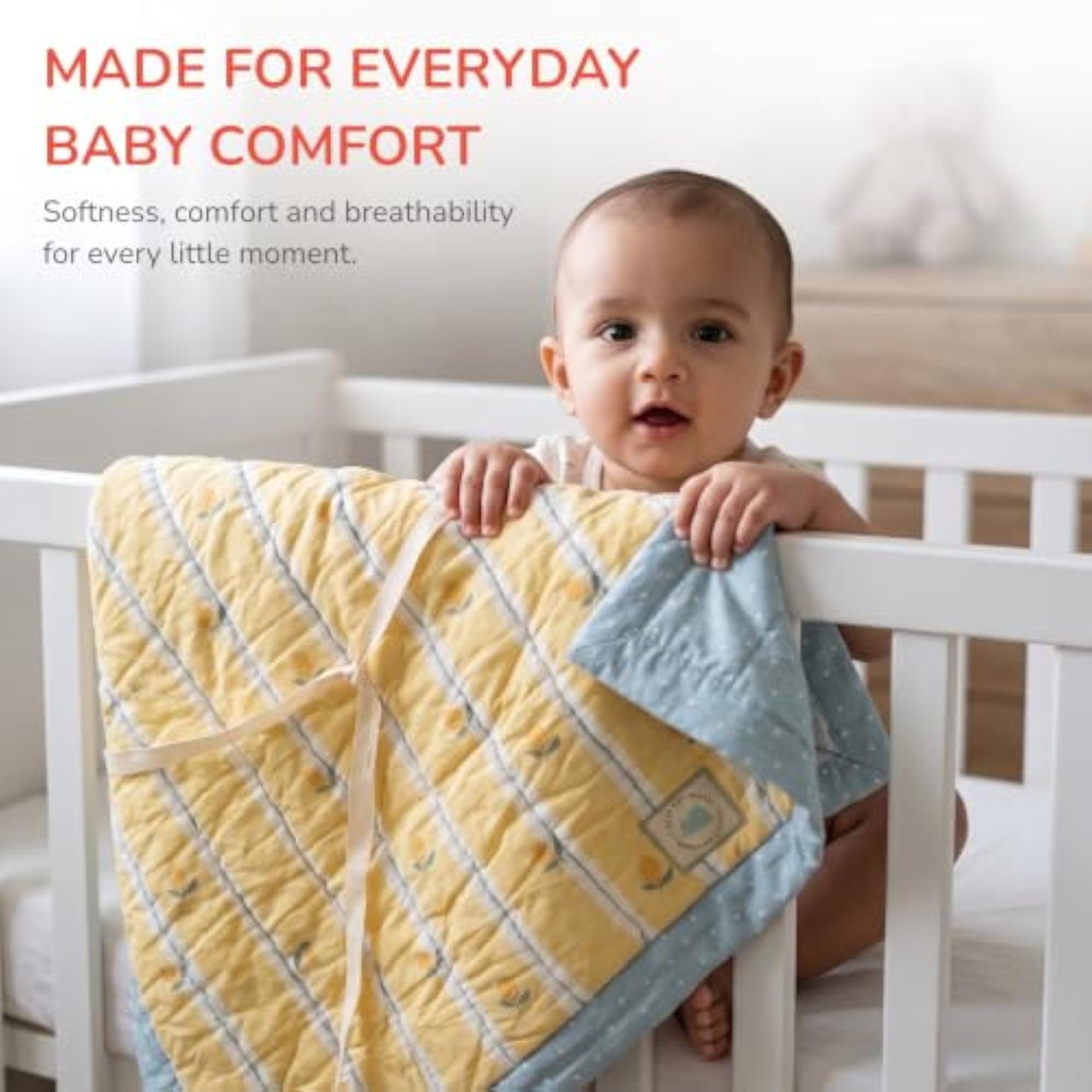 Super Soft Mulmul Cotton Baby Blanket for Newborns