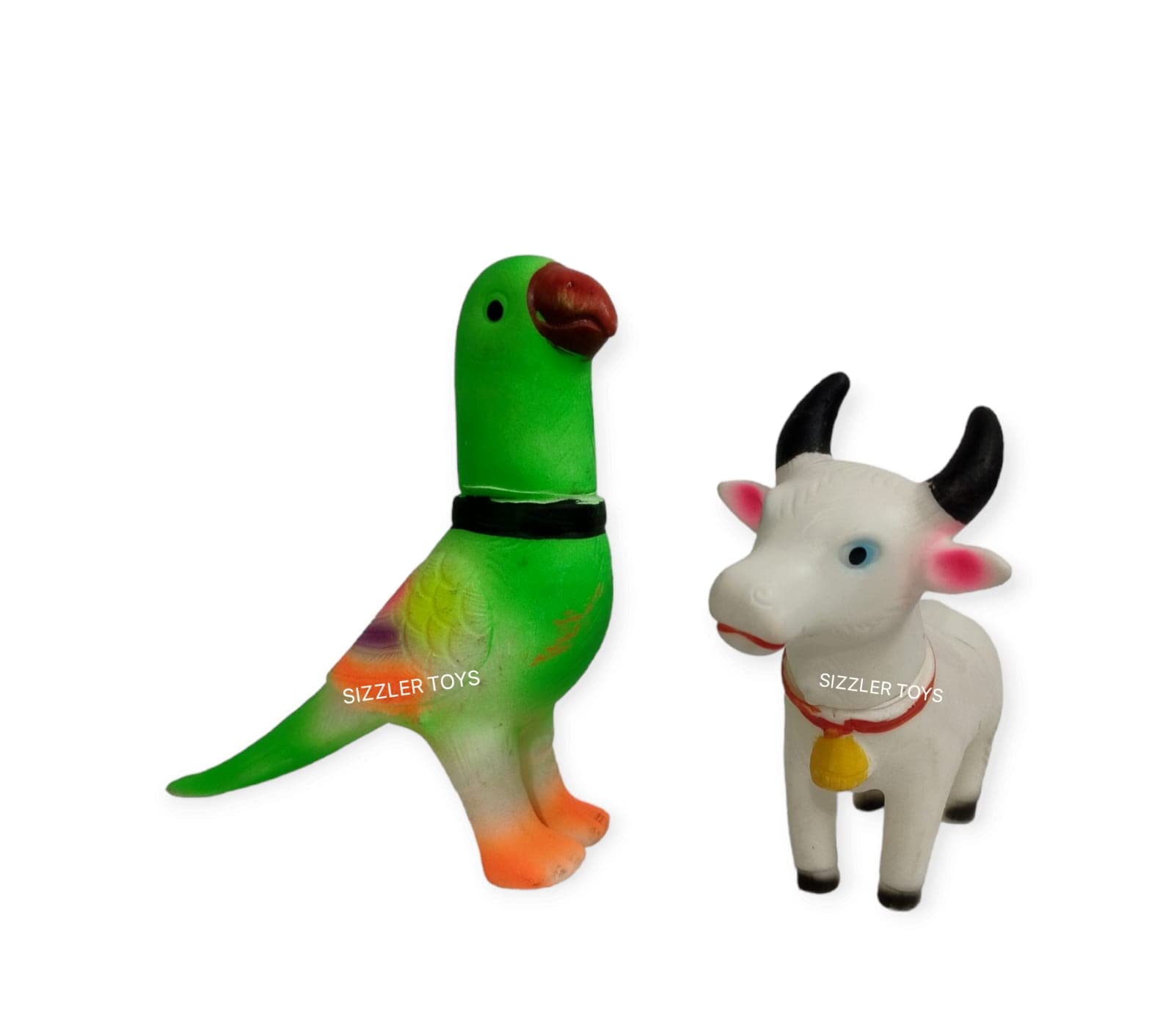 SIZZLER TOYS Presents Beautifull Squeezy Parrot & Cow Combo Offer with chou chou Sound for Toddler Kids Also Used in Decoration of Home. / Non- Toxic / (Colour CAN BE Vary) (B0C1VLFGPZ) Amazon Price History, Amazon Price Tracker