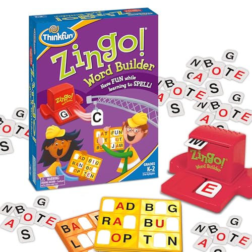 ThinkFun 7706-T Zingo Word Builder Early Reading Game - Award Winning Game for Pre-Readers and Early Readers
