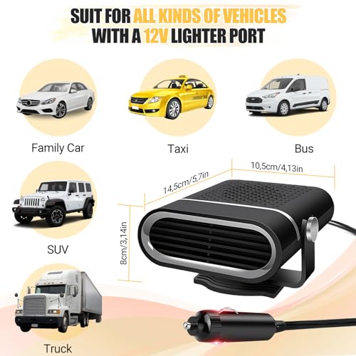 Ouffun A-CAR-HEA-1-2 Heater, Car Heater That Plugs Into Cigarette Lighter thumb #6