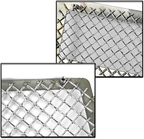 For Dodge Journey Front Upper + Bumper Fog Light Stainless Steel Mesh Grille