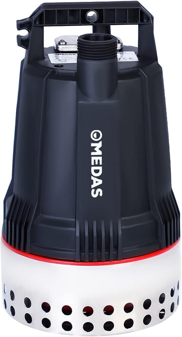 MEDASElectric Submersible Clean Water Pump 1/2 HP 1700 GPH Portable Continuous Running Sump Pumps One Year Non-Stop Durable Transfer Pumps for Ponds,Pools,Basement and Drain