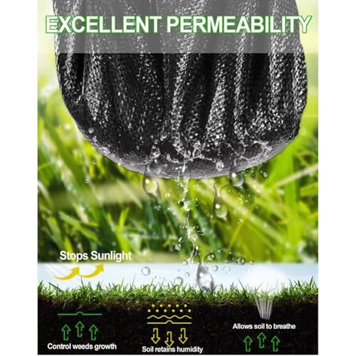 Toile de paillage robuste et durable pour aménagement de grands espaces - 4