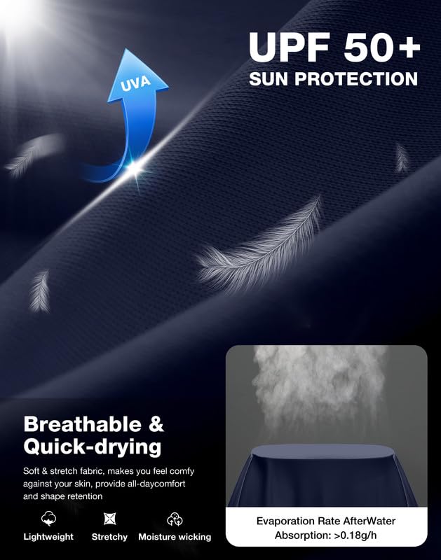 Image of Men's Sun Protection Long Sleeve Shirts UPF 50+