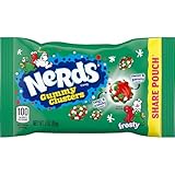 Nerds Frosty Gummy Clusters Share Pouch, Holiday Nerds, Red and Green Gummy Candies, 3 oz