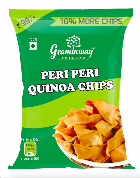 Graminway - From the roots Peri Peri Quinoa Chips (100g) (B08X4BGJGN) Amazon Price History, Amazon Price Tracker
