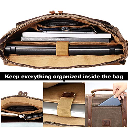 15.6 Inch Laptop Messenger Bag for Mens - Image 6