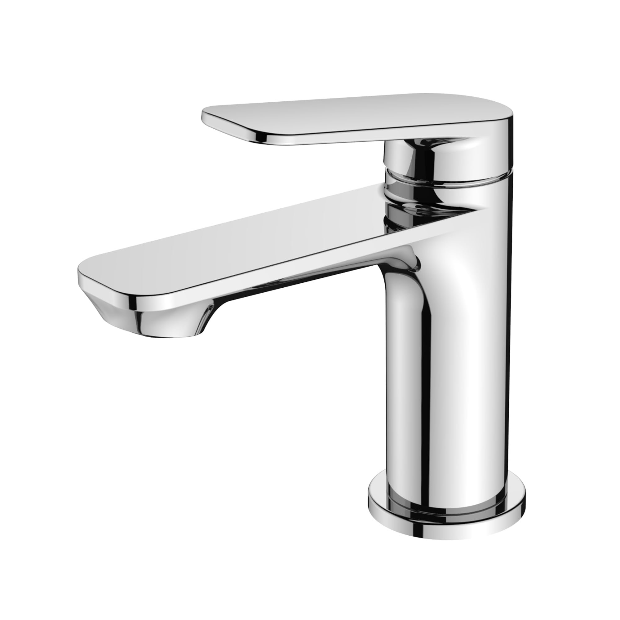 BELZ Robinet Mitigeur Lavabo Chromé Monocommande Économie d'Eau Anti-Goutte | Cartouche Céramique Anti-Goutte Économie d'Eau Laiton Massif Sans Plomb Montage Facile Finition Chromée Antirouille Durable
