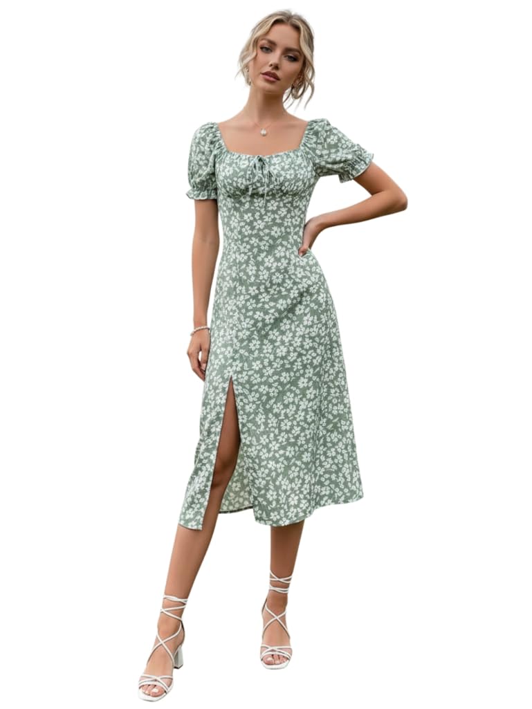 Women’s One Piece Dresses – Stylish Midi Dress for Women | Summer Casual Wear for Events, Date & Evening Look