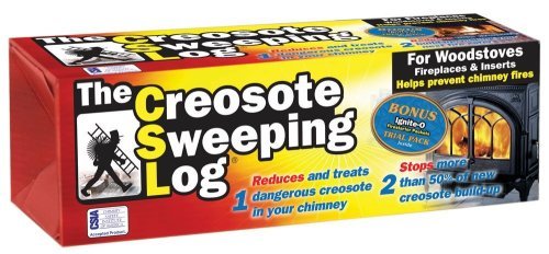 Creosote Sweeping Log for Fireplaces (Pack of 2)