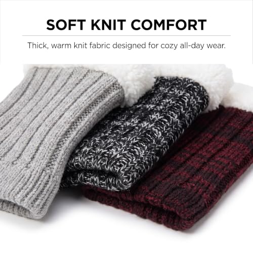 Image of Tipi Toe Women's 3 Pairs Boot Cuffs - Knitted Short Leg Warmers for Boots, Cozy Winter Layering Socks