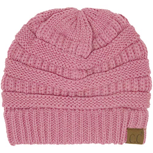 Image of Hatsandscarf CC Exclusives Solid Color Beanie Tail Hat for Adult (MB-20A)