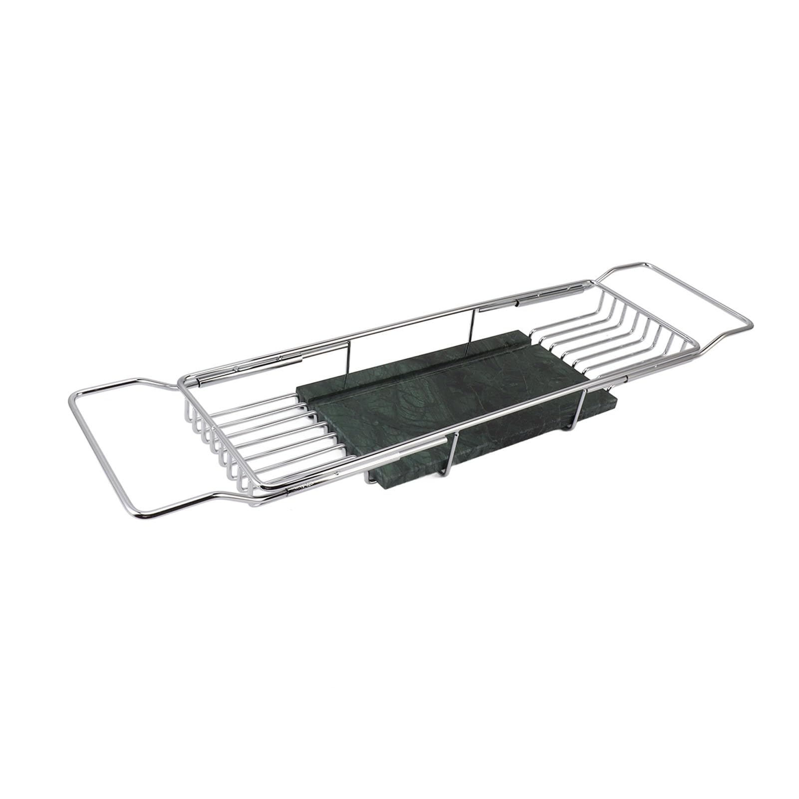 FTVOGUE Bandeja Extensible de la Bañera del Resbalón Anti del Estante de | Construcción de Acero Inoxidable, Diseño Retráctil que Se Adapta a la Mayoría de las Bañeras, Multiusos para Almacenamiento