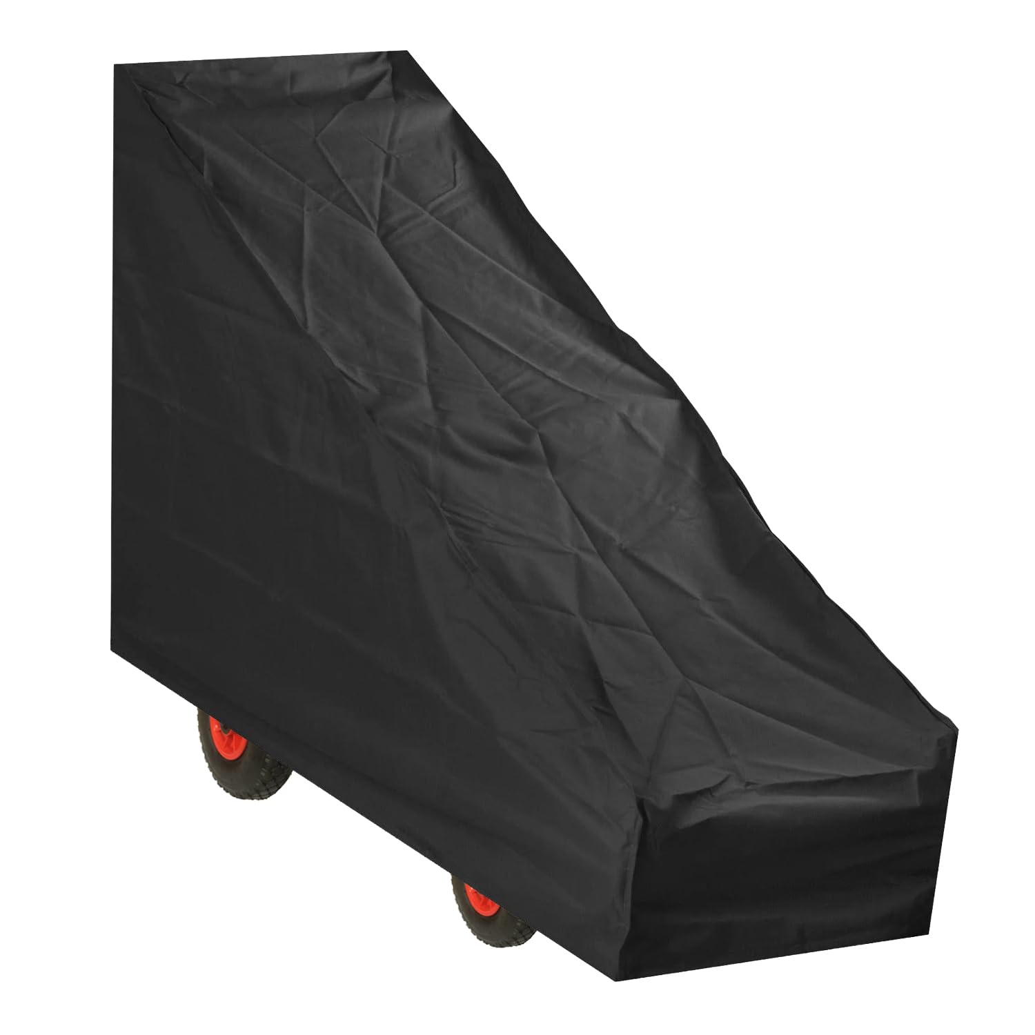 Woodside Black, Green Large Black Protective Garden Lawn Mower Cover 1.7M X 0.6M X 0.3M-1.1M/5.6Ft X 2Ft X 1Ft-3.6Ft
