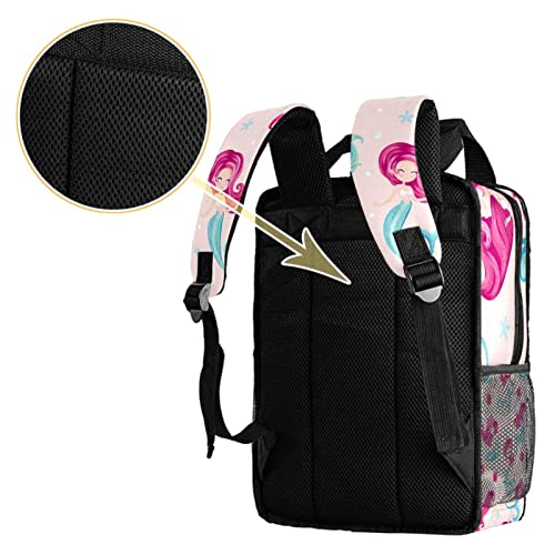 Sac à dos garçons bleu à motif fleurs pour l'école et les sorties - 4