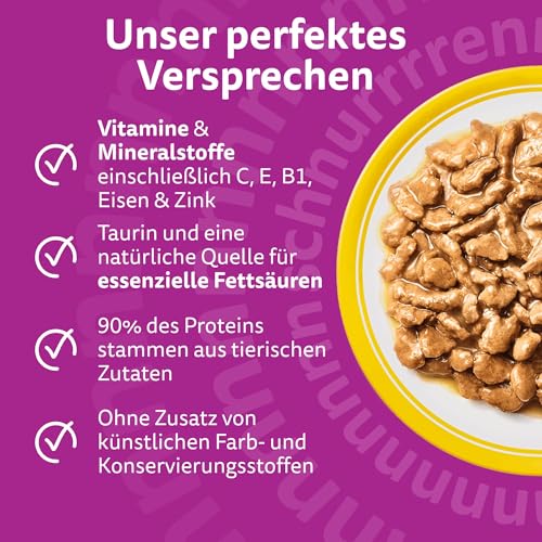Whiskas 7+ Katzenfutter Geflügel in Sauce, 28x85g (1 Packung) – Hochwertiges Nassfutter ab dem 7. Lebensjahr in 28 Portionsbeuteln – Für die Bewahrung der Vitalität 4