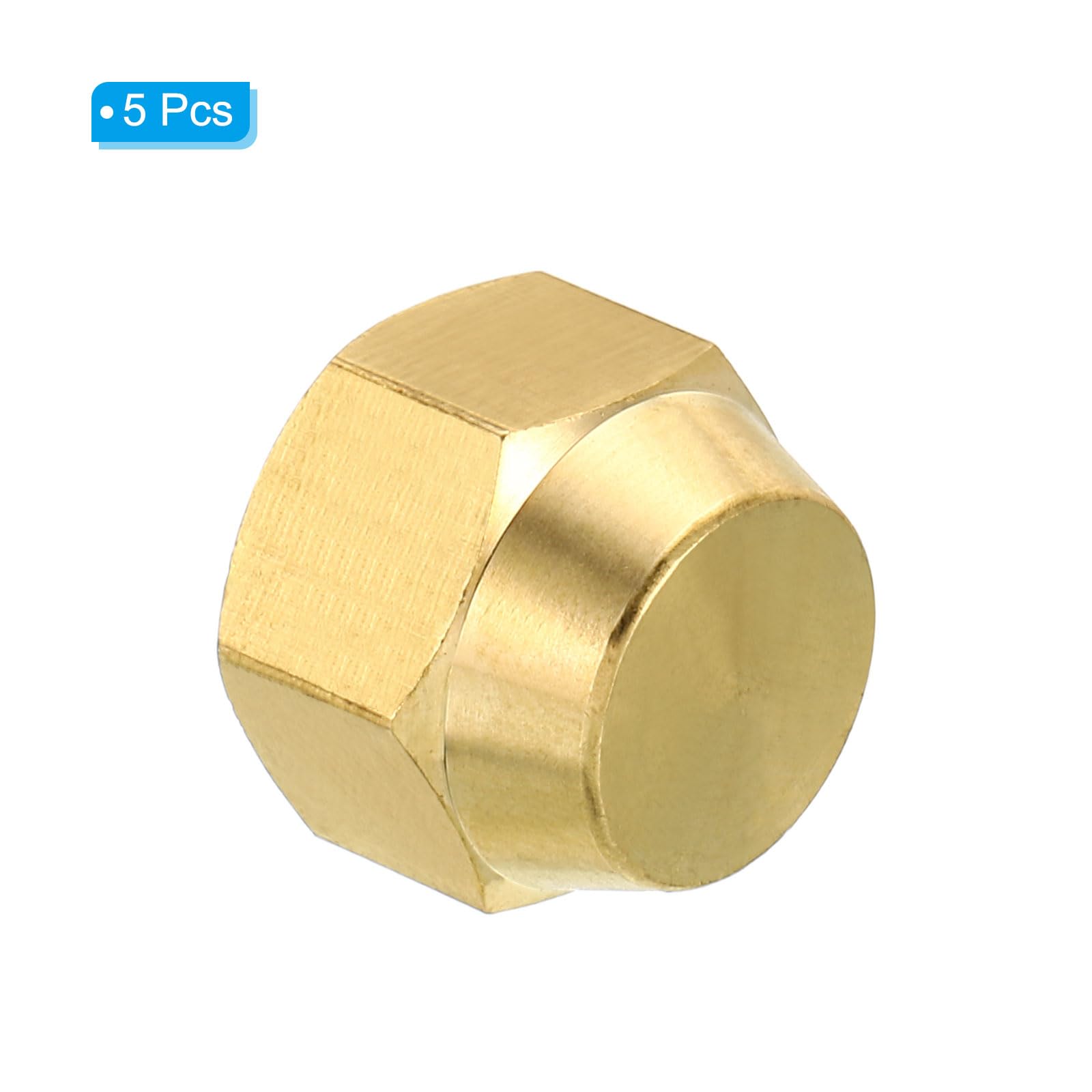 Pipestation Tappo in ottone per tubo in rame, 22 mm, confezione da 2