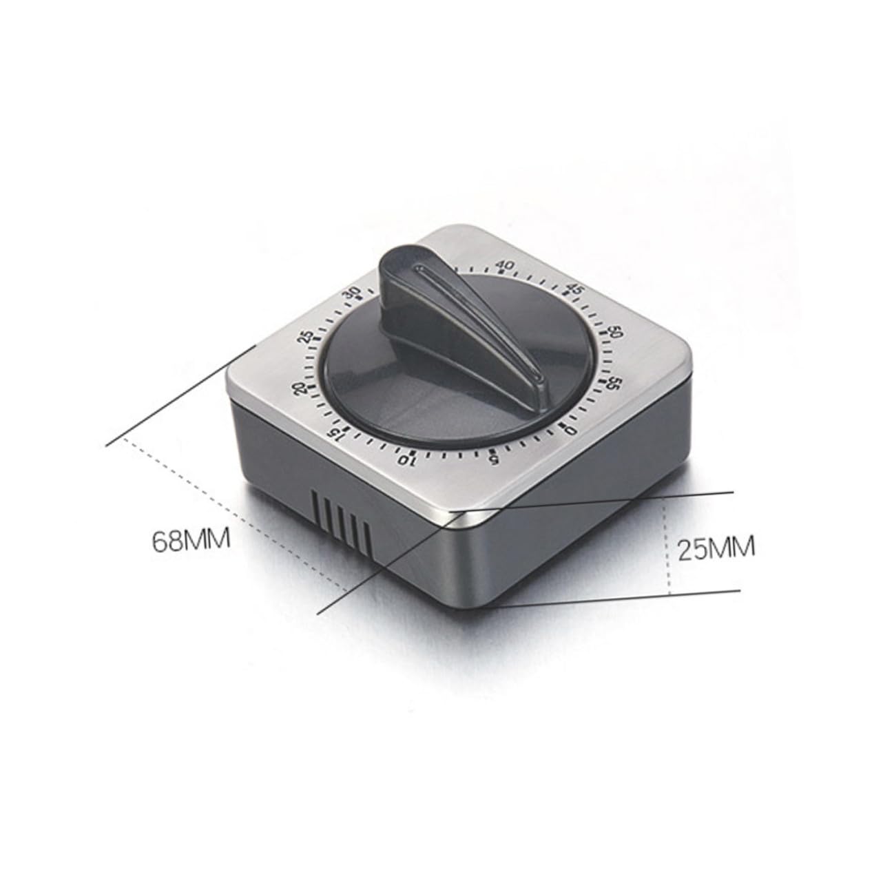 Alipis 3st Sport-Timer Magnetischer Timer 60 Minuten Mechanischer Zeitschaltuhr Für Zu Hause Mechanische Zeiterinnerung er Koch Erinnerung An Den Koch Black