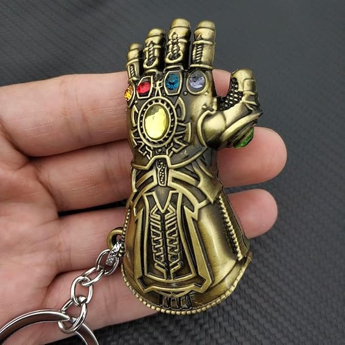 Image of Blue Aura Catchy Marvel Avengers Thor'S Love And Thunder Thor Hammer Pewter Mjolnir Anti-Rust Metal Keychain & Keyring For Men, Women,Bike & Car