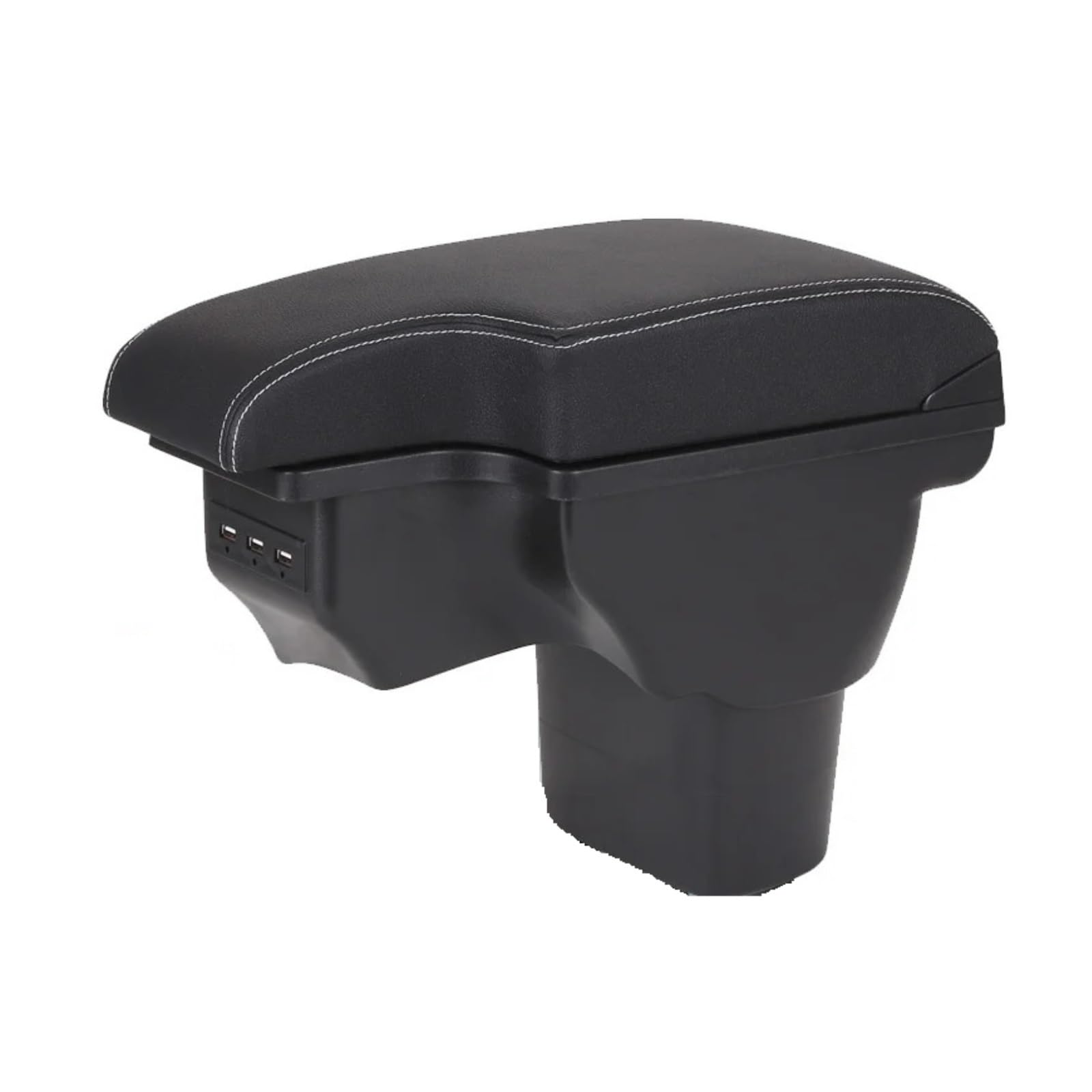 Umdjju A3 Black White Line For Nissan For Juke For Armrest For Infiniti Box Car Accessories Interior Details Storage Retrofit Parts Usb Car Centre Console Armrest Box(A3 Black White Line)