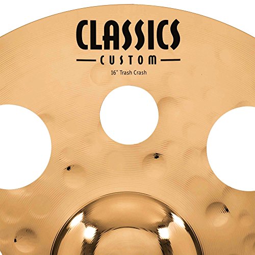 Meinl Classics Custom Brilliant 16 Zoll (40,64cm) Trash Crash Becken für Schlagzeug – B10 Bronze, brilliantes Finish (CC16TRC-B) - Image 5