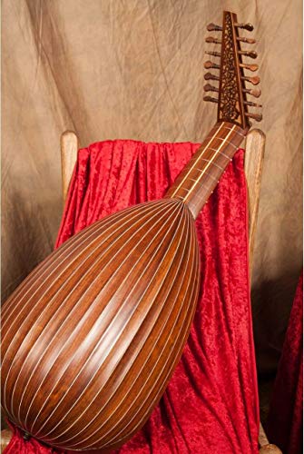 Includes: Sheesham Traditional 8 Course Deluxe Lute Solid Spruce Top W/Bag + Snark Clip-on Chromatic Tuner - Image 4