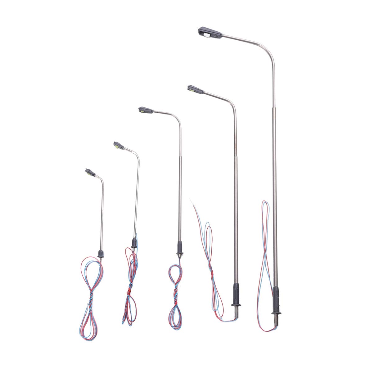 3x 10x Mini Lampadaire De Train Ferroviaire Modèle Lampadaires LED HO