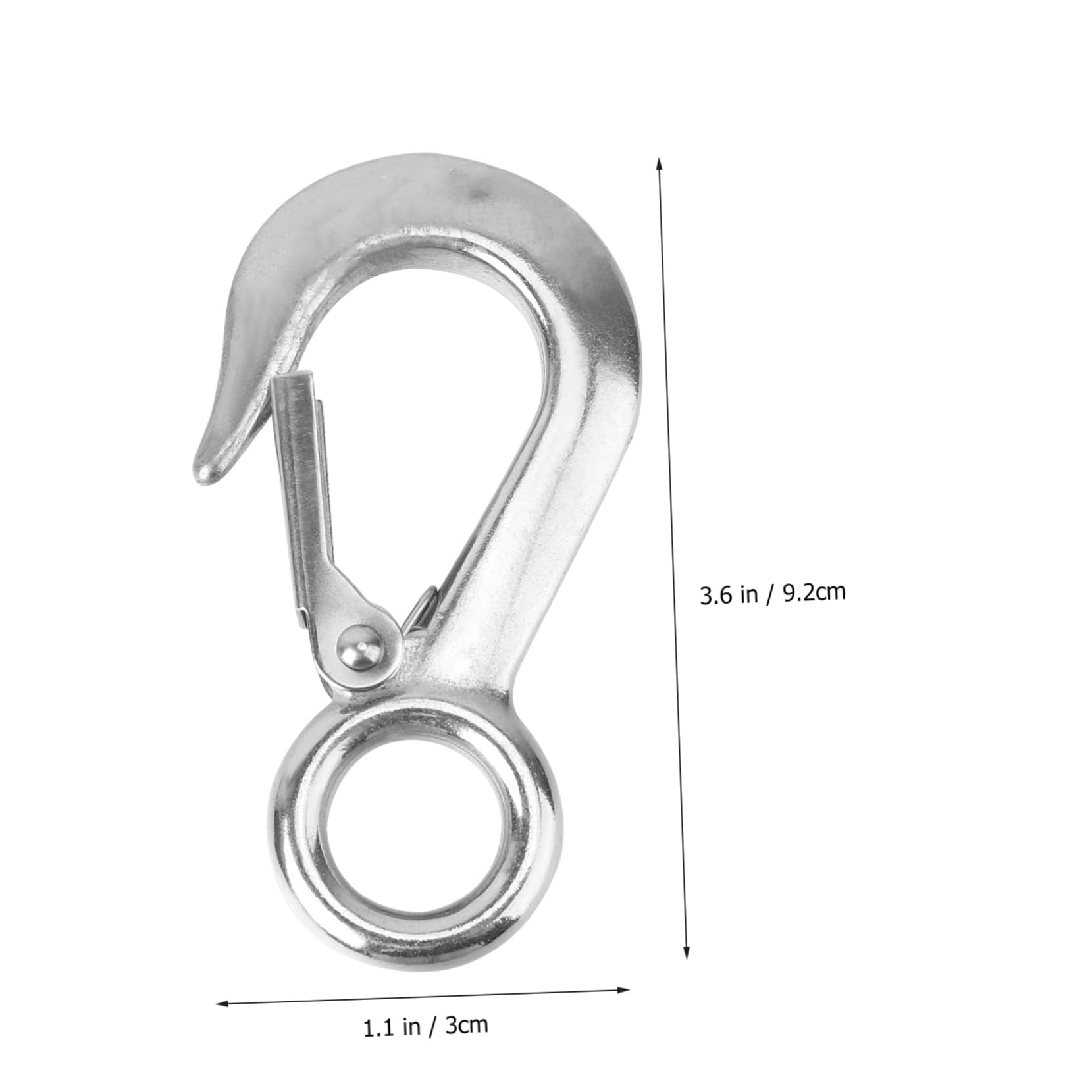 Alipis 1Pc Heavy Duty Stainless Steel Lifting Hook Simple Slip Cargo Hook for Outdoor Construction and Engineering Use Material with Strong Bearing Capacity