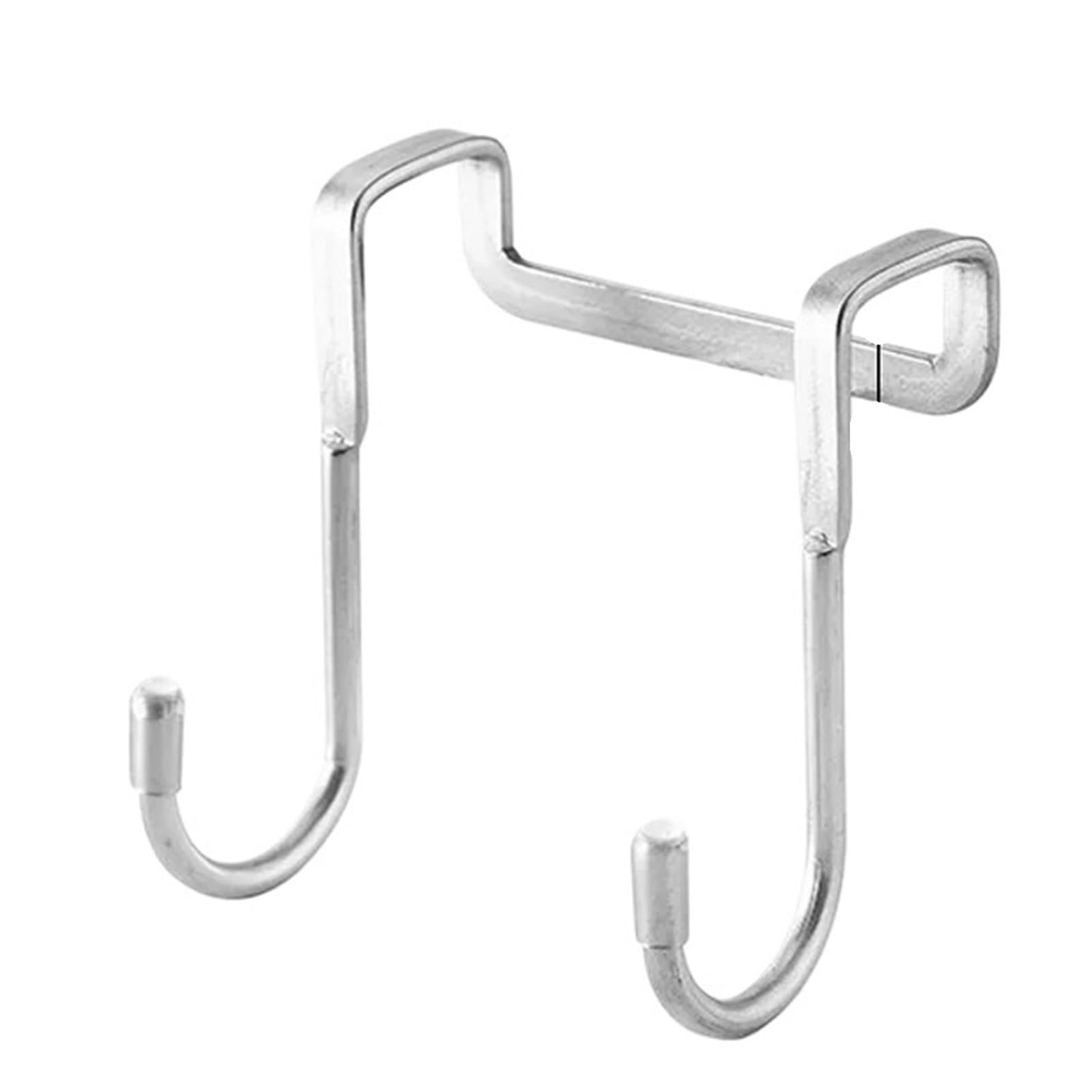 YILWPV 20pcs Stainless Steel Hook Double S-Shape Kitchen Bathroom Cabinet Door Type Coat Towel Storage Hanger